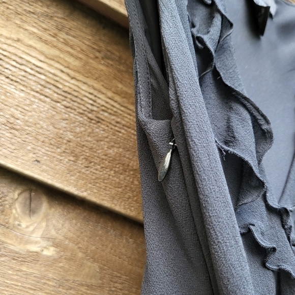 Vintage black silk dress size 2 - Picture 7 of 8